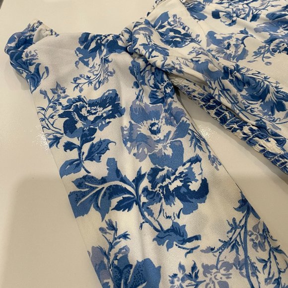 Reformation Reign Top Long Sleeve Floral Print Shirt Size 2 - Picture 5 of 13